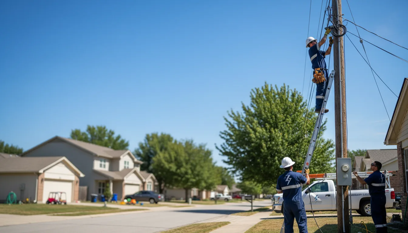 Residential electrician providing installation services in Malvern, AR